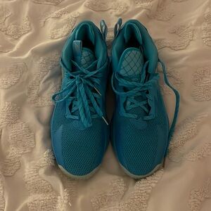 Blue Adidas Dame 8 Basketball shoes